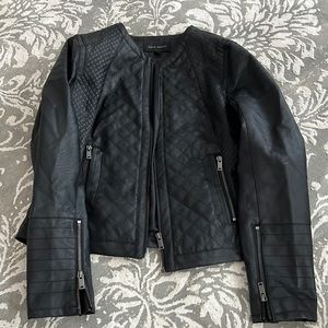Faux leather jacket